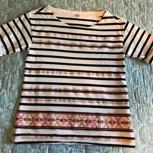 J crew striped shirt XS